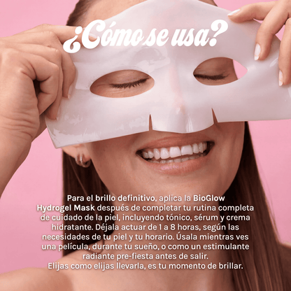 BioGlow Mascarilla Facial (8 Unidades) – Efecto Piel Jugosa y Reducción de Poros