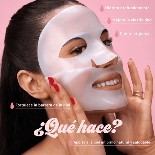 BioGlow Mascarilla Facial (8 Unidades) – Efecto Piel Jugosa y Reducción de Poros